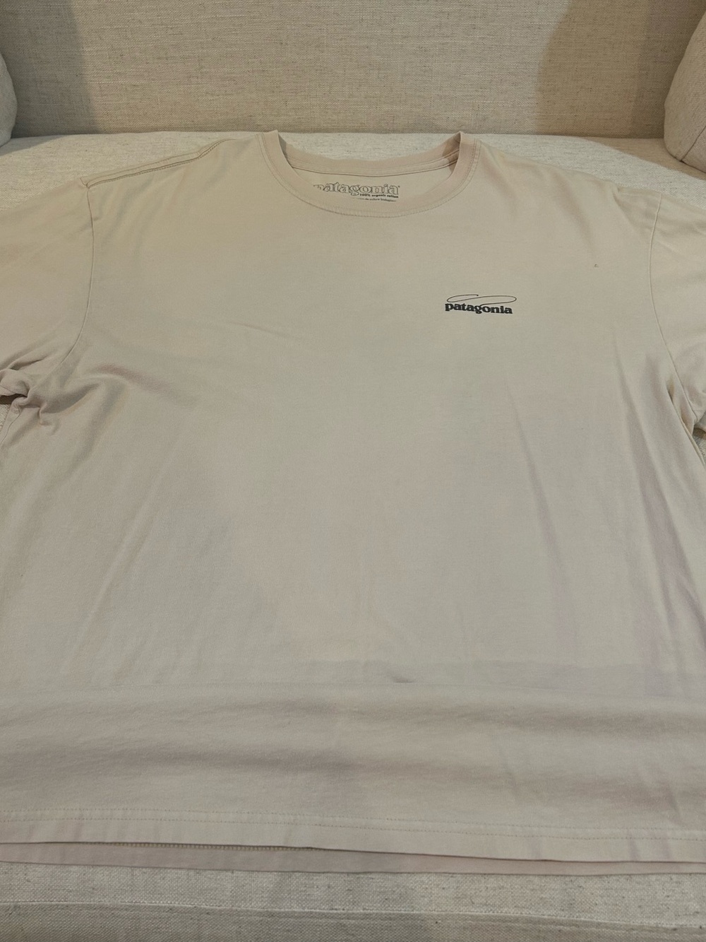 Patagonia Men's Short Sleeve Tee in Light Beige